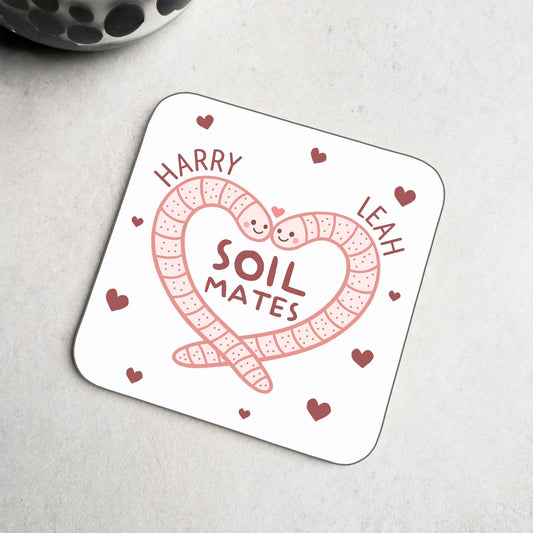 Personalised Soil Mates Coaster