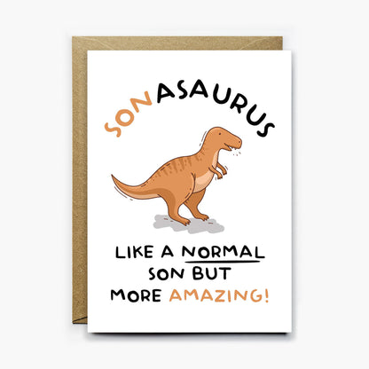 Son Dinosaur Card