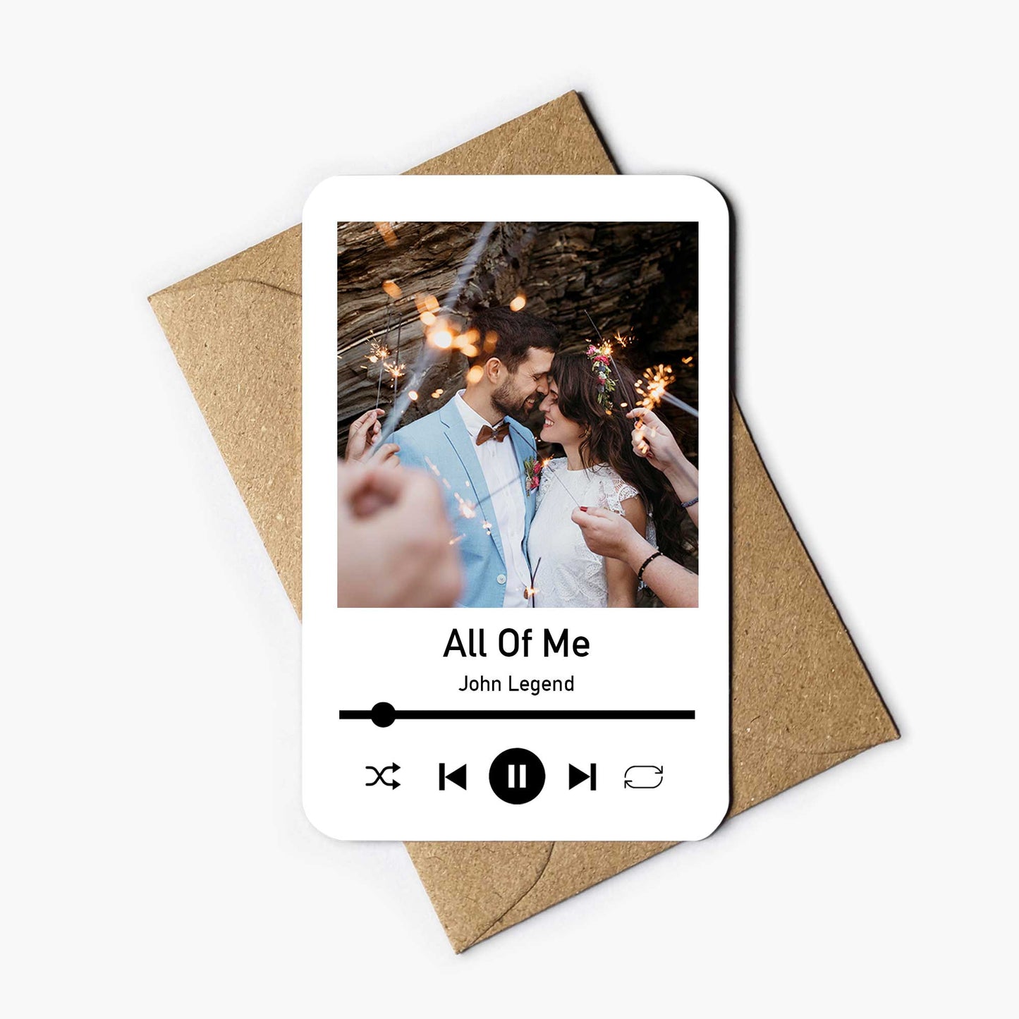 Personalised Photo & Song Wallet Card