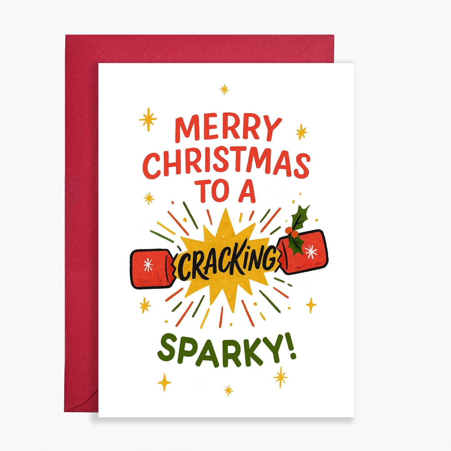 Cracking Sparky Christmas Card