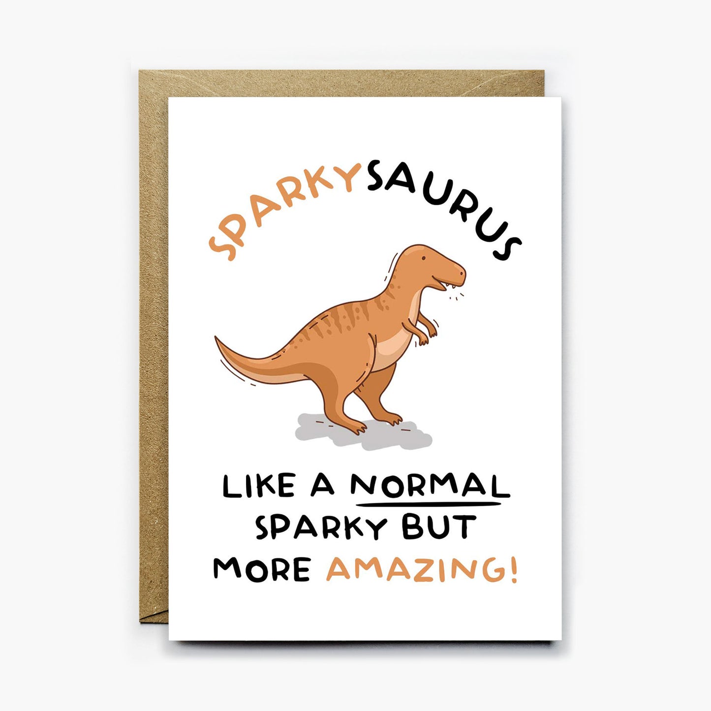 Sparky Dinosaur Card