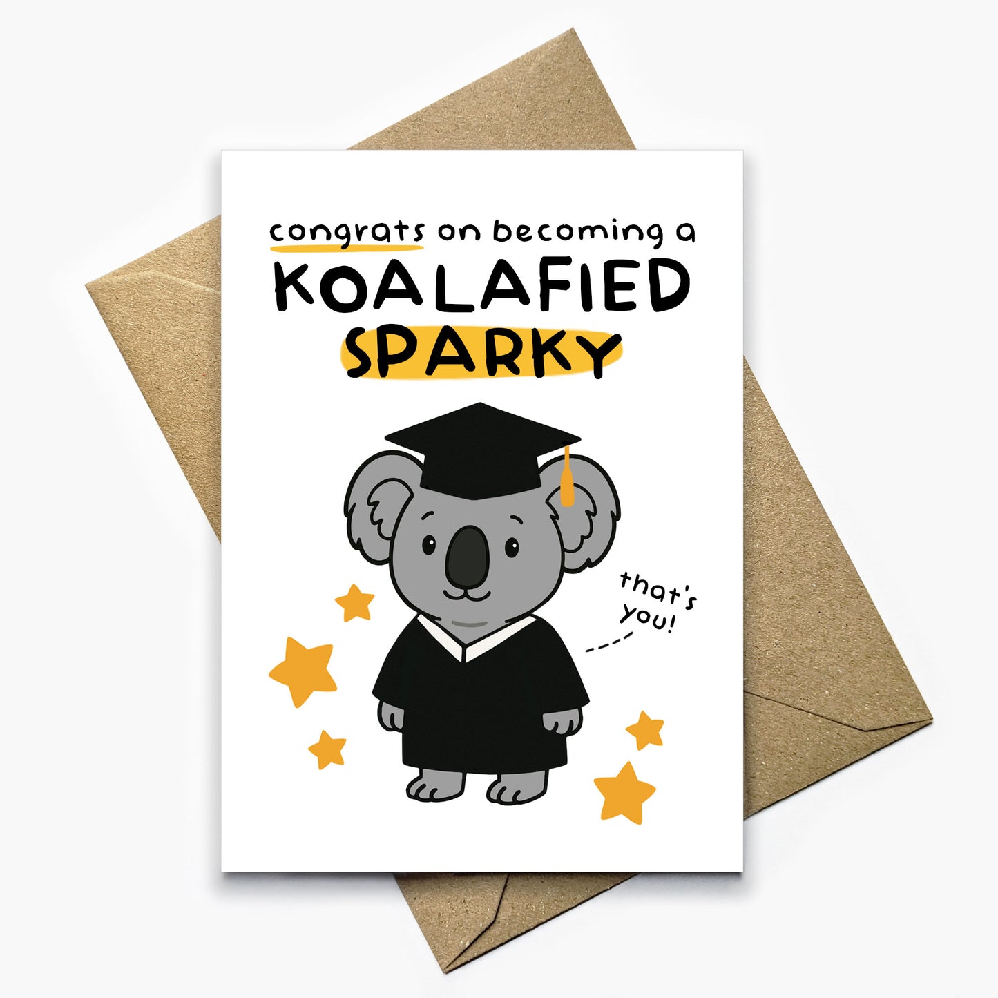 Koalafied Sparky Card