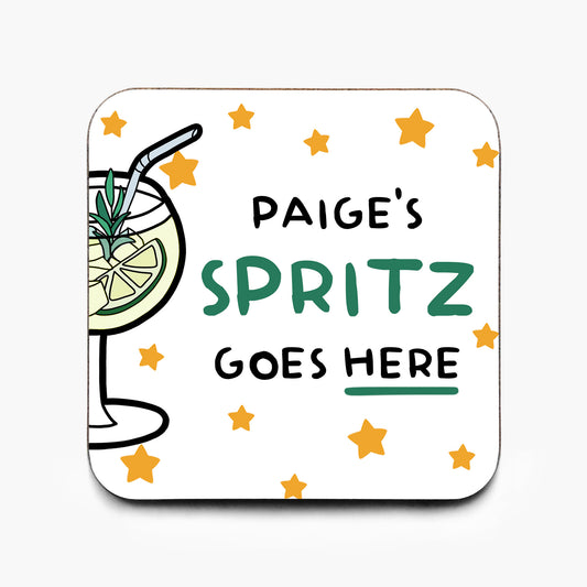 Personalised Spritz Cocktail Coaster