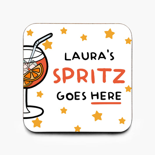 Personalised Spritz Cocktail Coaster