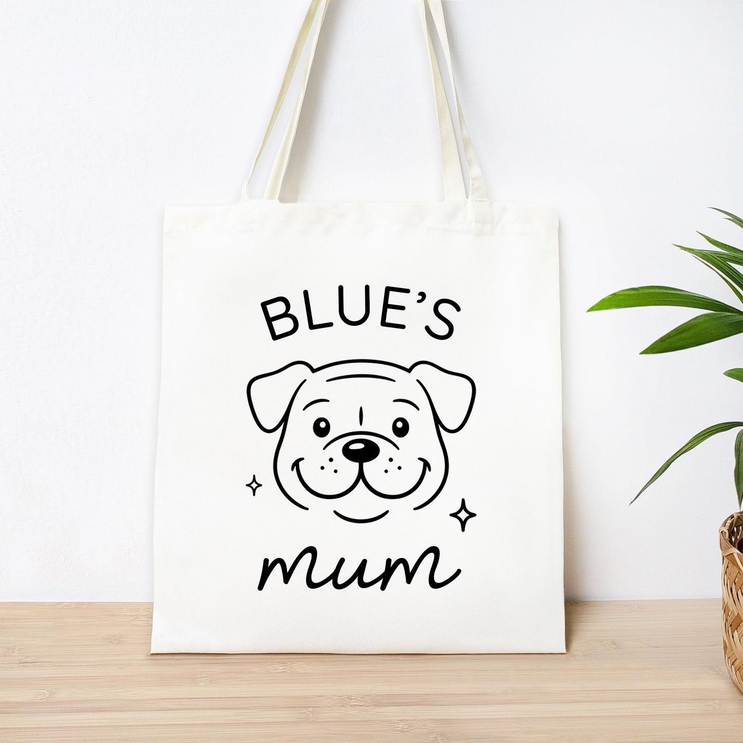 Personalised Staffordshire Bull Terrier Mum Tote Bag