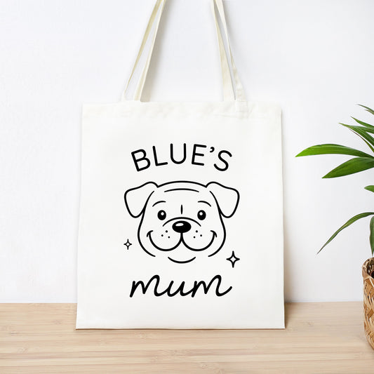 Personalised Staffordshire Bull Terrier Mum Tote Bag