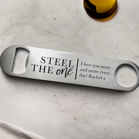 Personalised Steel The One Bottle Opener