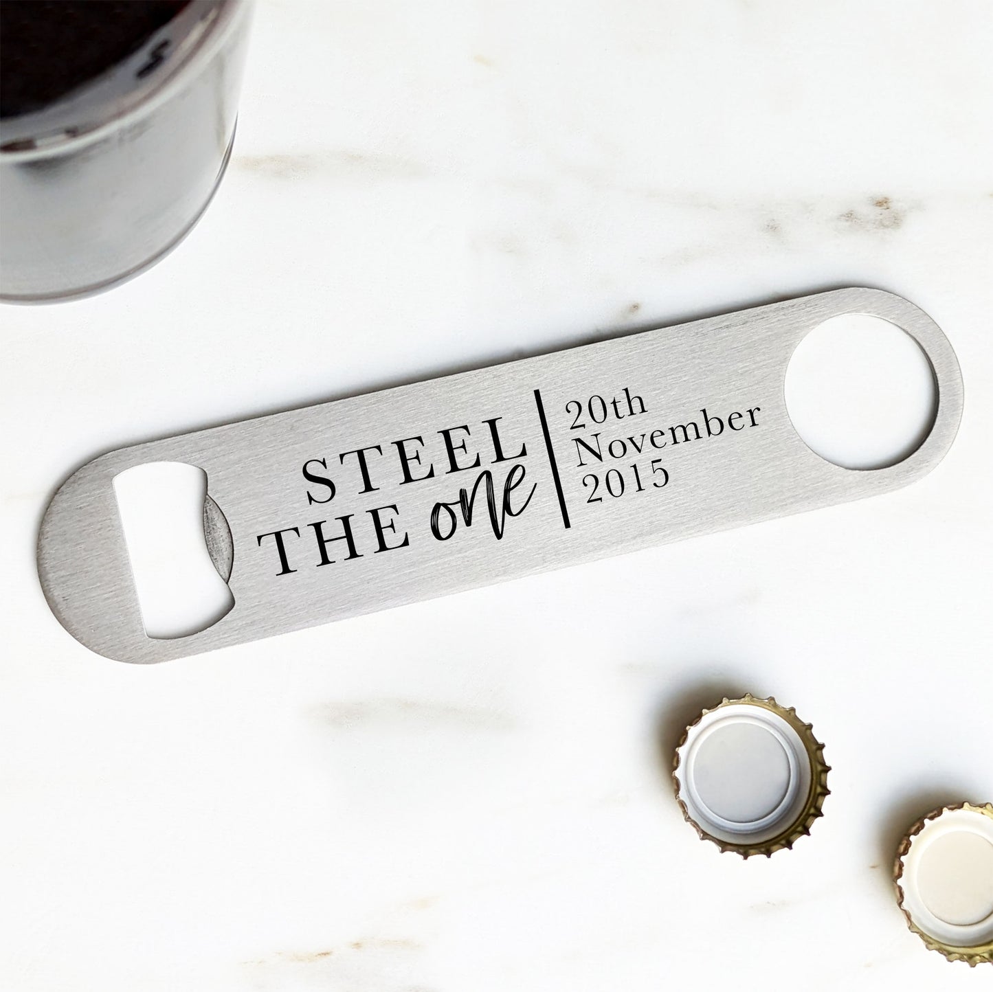 Personalised Steel The One Bottle Opener