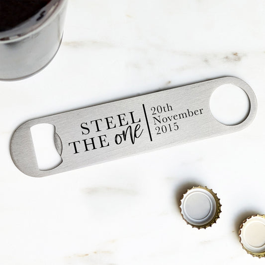 Personalised Steel The One Bottle Opener