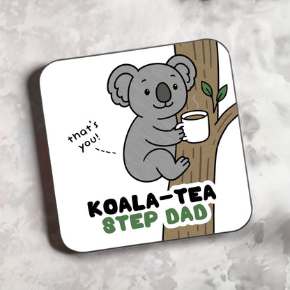 Koala-Tea Dad Coaster