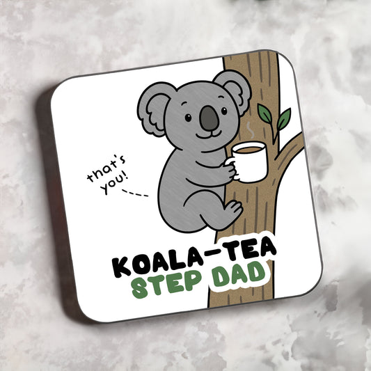 Koala-Tea Dad Coaster