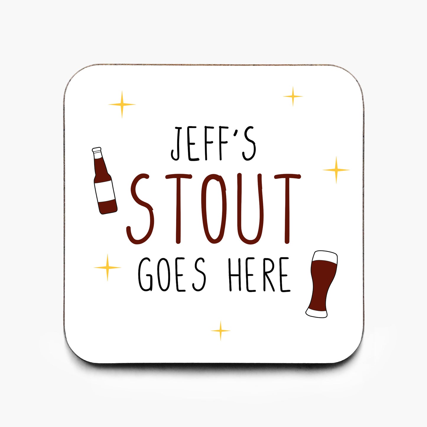 Personalised Stout Coaster