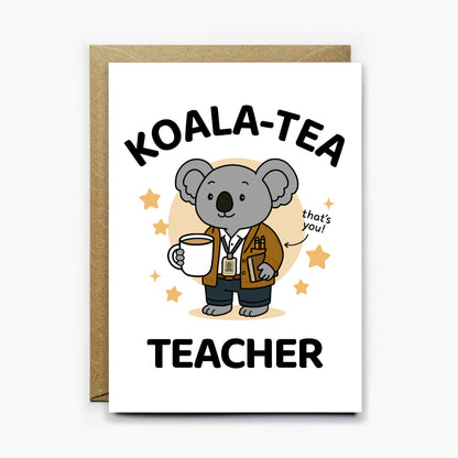 Koala Tea Teacher Card
