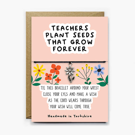 Teachers Plant Seeds Wish Bracelet