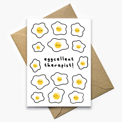 Eggcellent Therapist Card