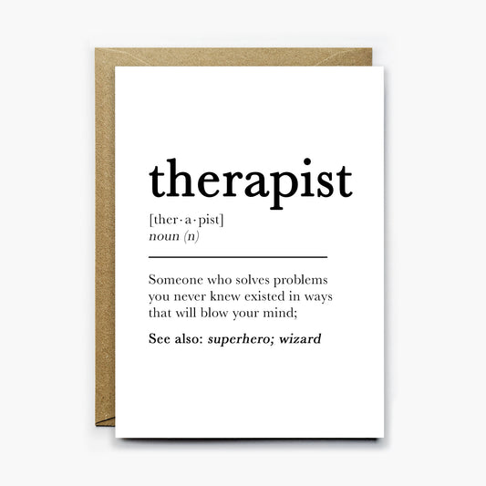 Therapist Definition Card