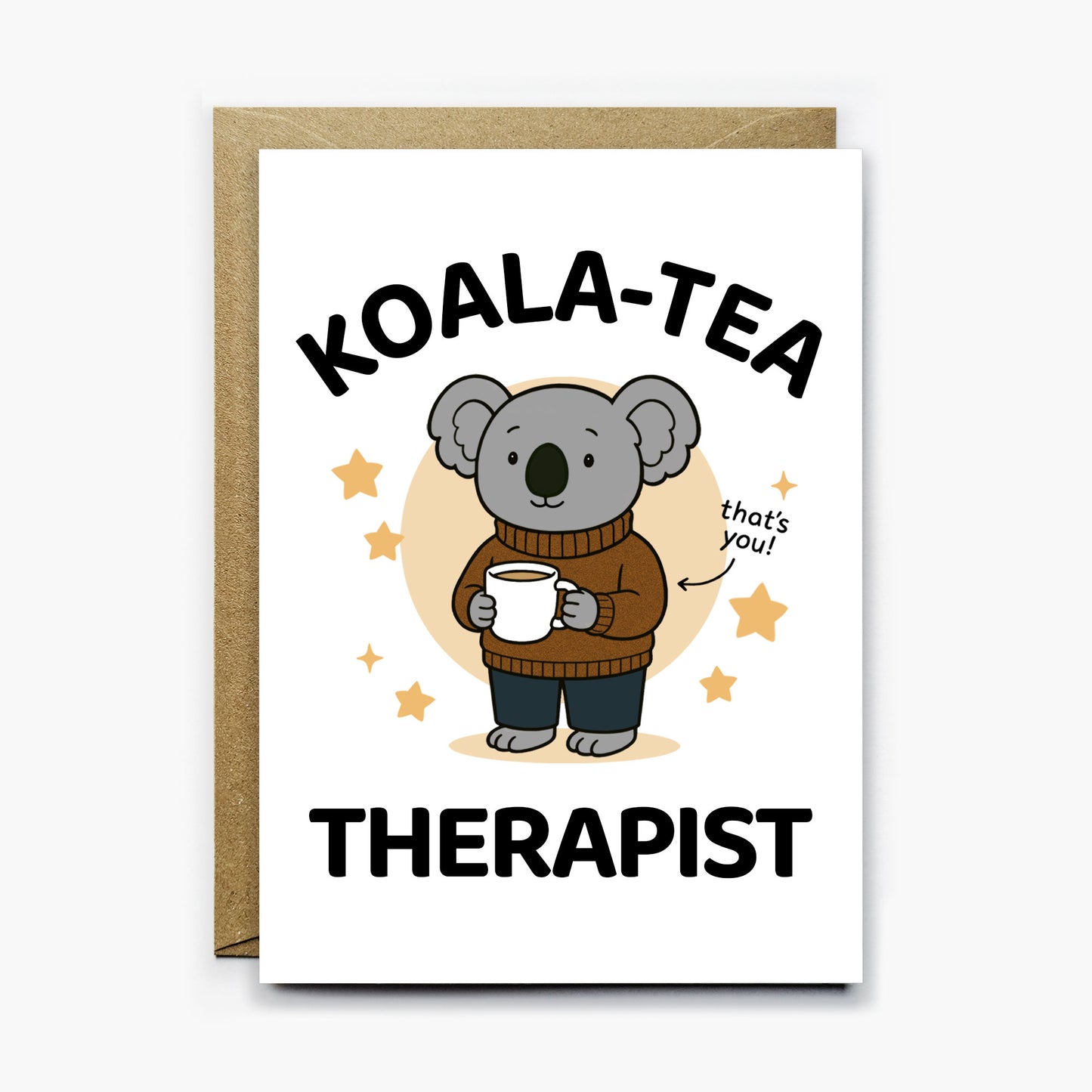 Koala Tea Therapist Card