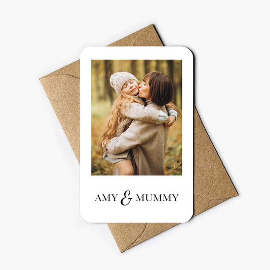 Personalised Photo & Names Wallet Card