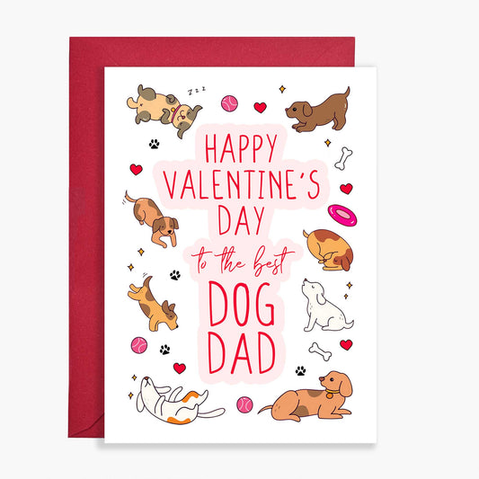 Dog Dad Valentine's Day Card