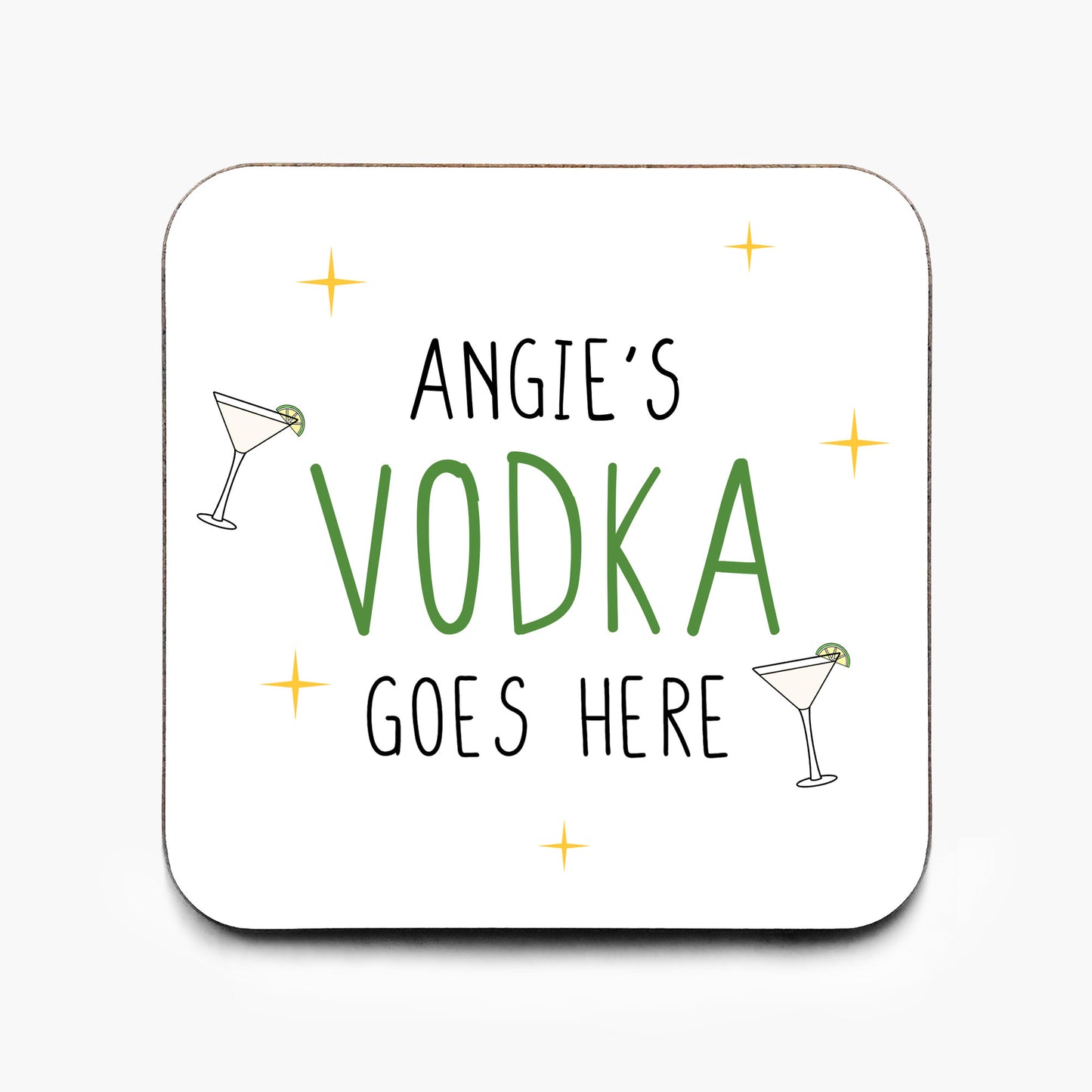 Personalised Vodka Coaster