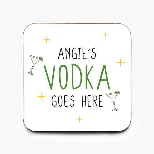 Personalised Vodka Coaster