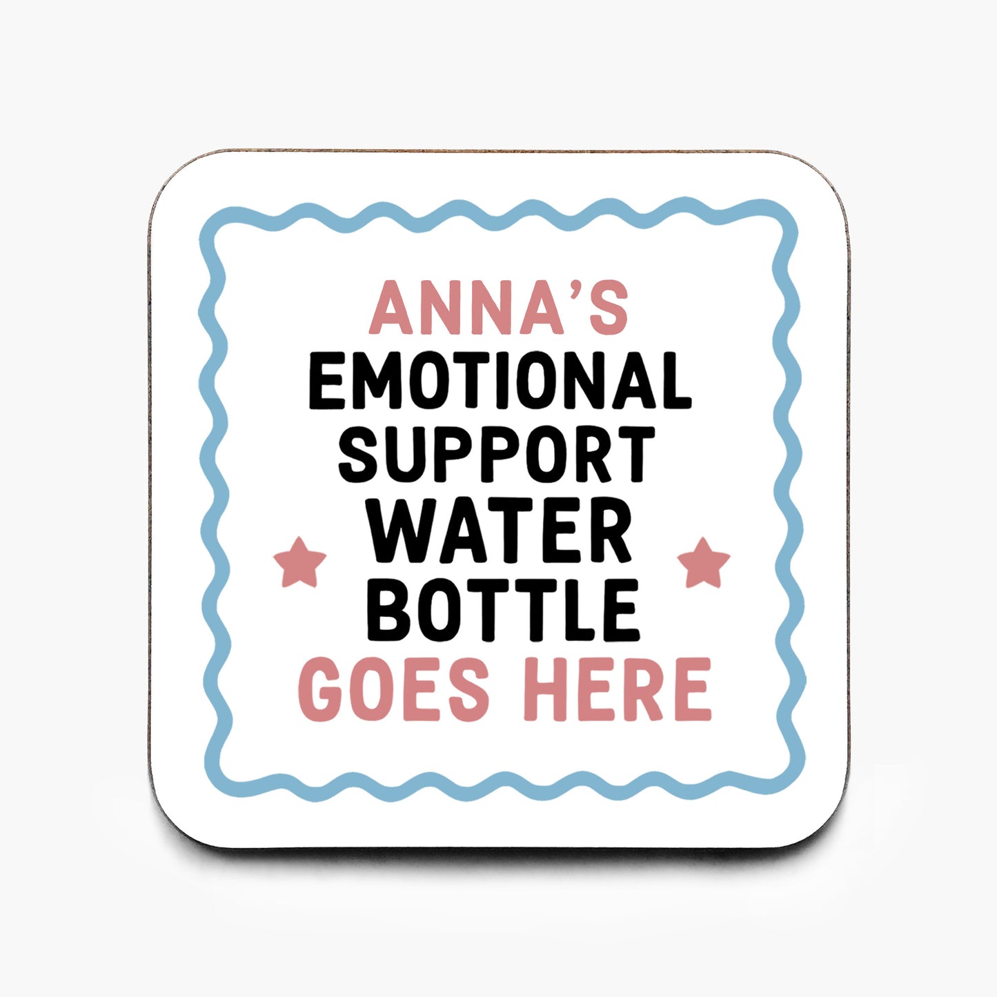 Personalised Emotional Support Water Bottle Coaster