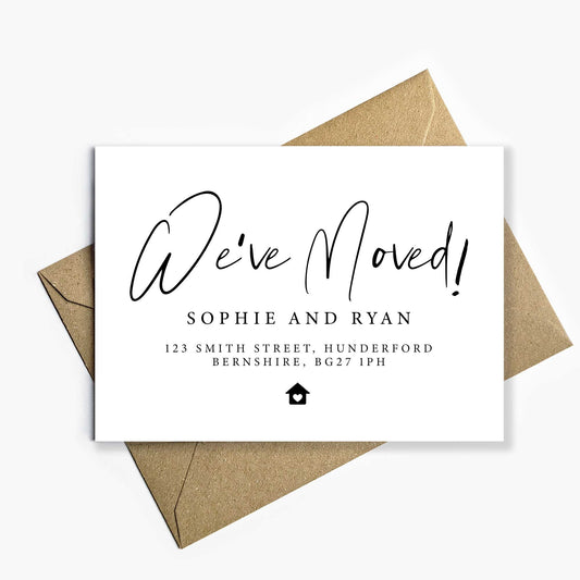 We've Moved Announcement Card