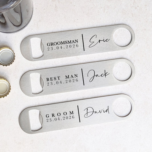 Personalised Groomsmen Bottle Opener