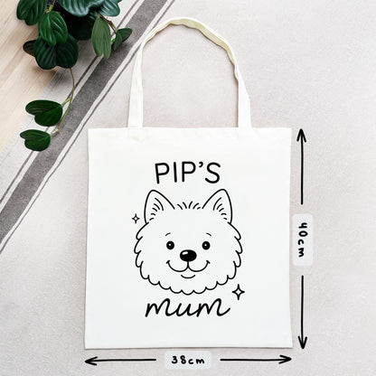 Personalised Westie Mum Tote Bag