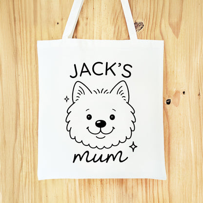 Personalised Westie Mum Tote Bag