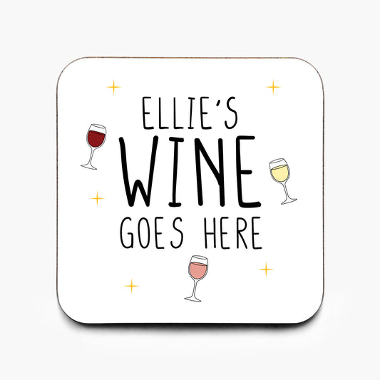 Personalised Wine Coaster