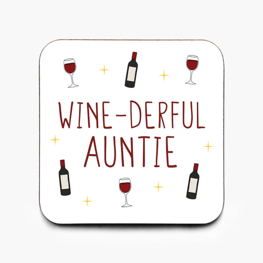 Wine-derful Auntie Coaster