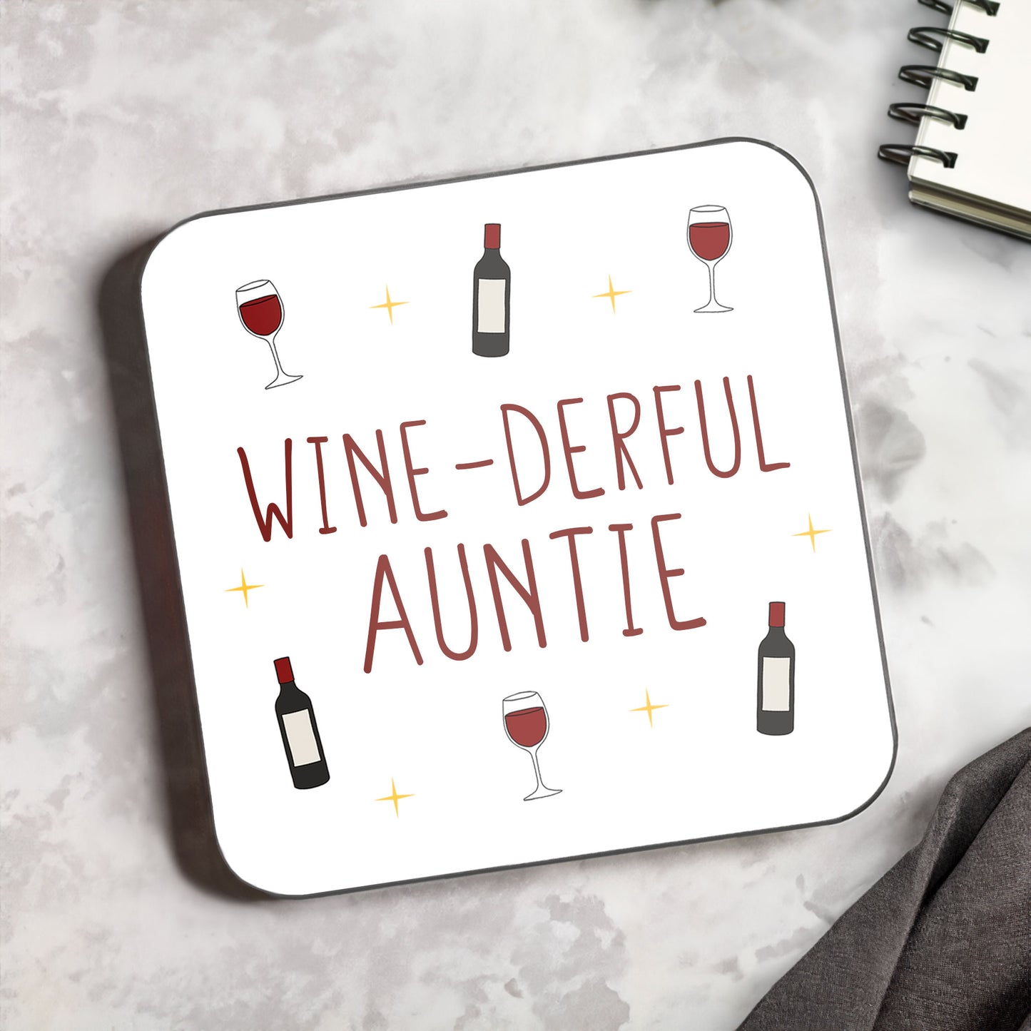 Wine-derful Auntie Coaster