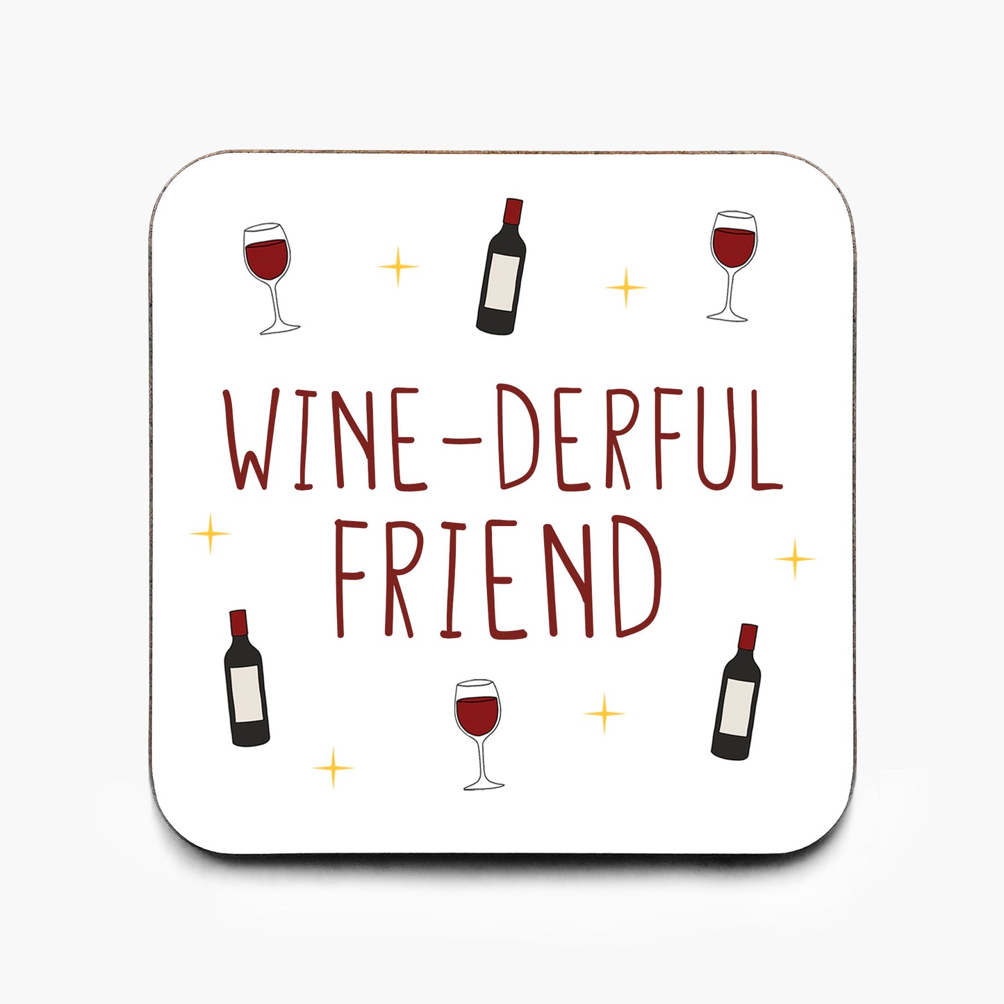 Wine-derful Friend Coaster