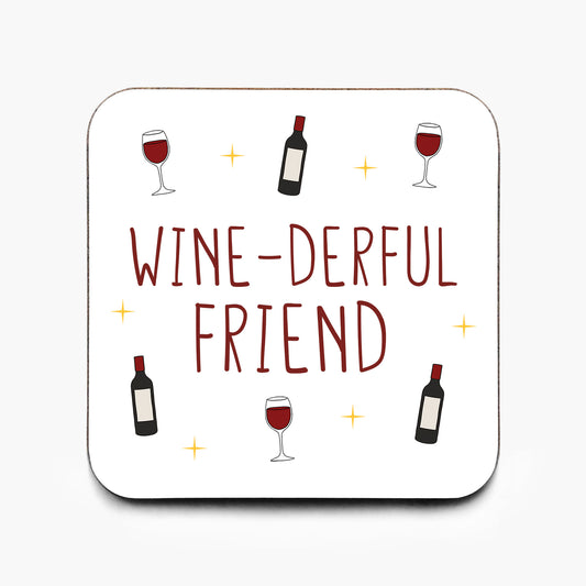 Wine-derful Friend Coaster