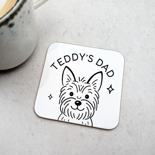 Personalised Yorkie Coaster